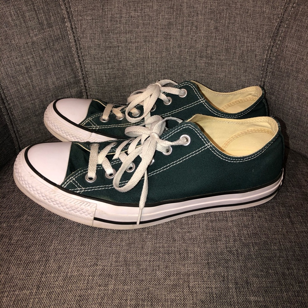 CONVERSE Dark Green Low-Top Sneakers